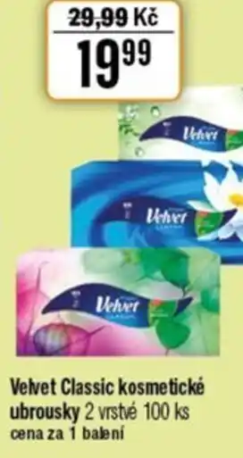 TEMPO Velvet Classic kosmetické ubrousky nabídka