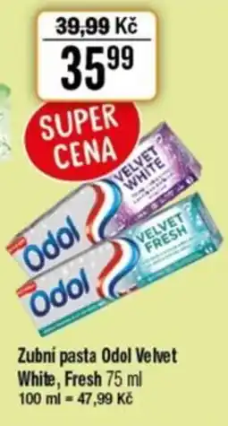 TEMPO Zubní pasta Odol Velvet White, Fresh nabídka