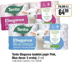 TEMPO Tento Elegance toaletní papír Pink, Blue decor nabídka