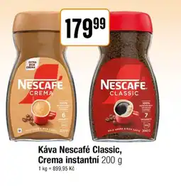 TEMPO Káva Nescafé Classic, Crema instantní nabídka
