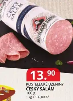Potraviny CZ Kostelecké uzeniny český salám nabídka