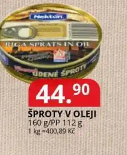 Potraviny CZ Nekton Šproty v oleji nabídka