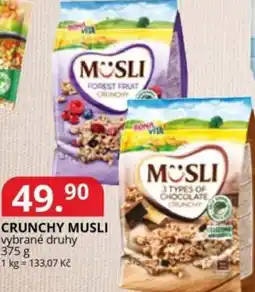 Potraviny CZ Crunchy musli nabídka