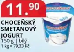 Potraviny CZ Choceňský smetanový jogurt nabídka