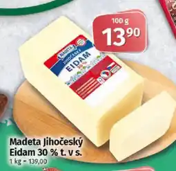 COOP TIP Madeta Jihočeský Eidam 30 % t. v S. nabídka