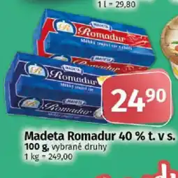 COOP TIP Madeta Romadur 40 % t. v s. nabídka