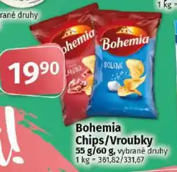 COOP TIP Bohemia Chips/Vroubky nabídka