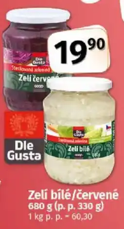 COOP TIP Zelí bílé/červené nabídka