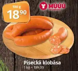 COOP TIP Písecká klobása nabídka