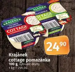 COOP TIP Krajánek cottage pomazánka nabídka