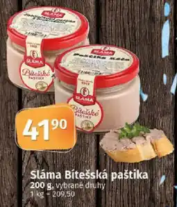COOP TIP Sláma Bítešská paštika nabídka