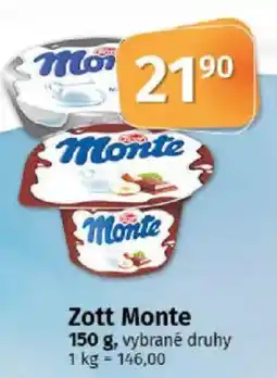 COOP TIP Zott Monte nabídka
