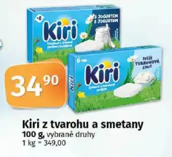 COOP TIP Kiri z tvarohu a smetany nabídka