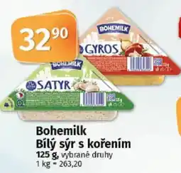 COOP TIP Bohemilk Bílý sýr s kořením nabídka