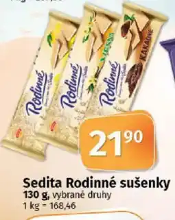 COOP TIP Sedita Rodinné sušenky nabídka