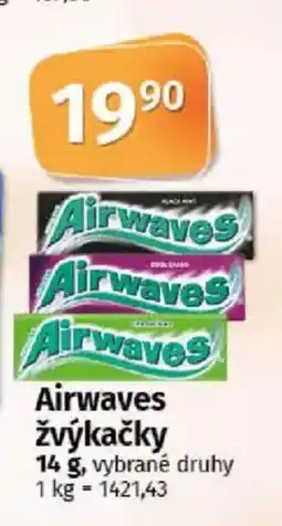 COOP TIP Airwaves žvýkačky nabídka