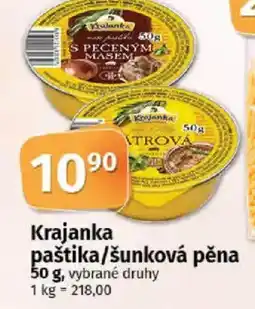 COOP TIP Krajanka paštika/šunková pěna nabídka