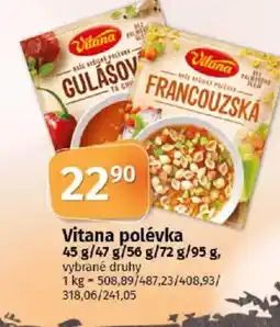 COOP TIP Vitana polévka nabídka