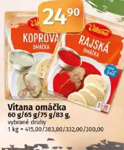 COOP TIP Vitana omáčka nabídka