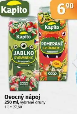COOP TIP Kapito Ovocný nápoj nabídka