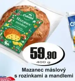 Adam Mazanec máslový s rozinkami a mandlemi nabídka