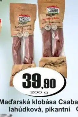 Adam Maďarská klobása Csabai lahůdková, pikantní nabídka