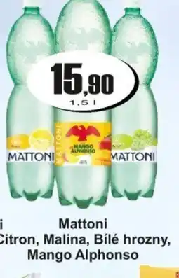 Adam Mattoni Citron, Malina, Bílé hrozny, Mango Alphonso nabídka