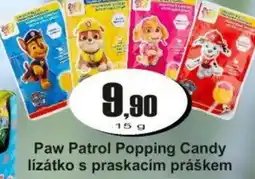 Adam Paw Patrol Popping Candy lízátko s praskacím práškem nabídka