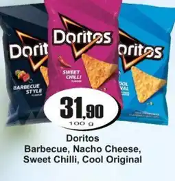 Adam Doritos Barbecue, Nacho Cheese, Sweet Chilli, Cool Original nabídka