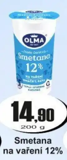 Adam Olma Smetana na vaření 12% nabídka
