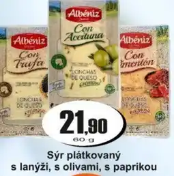 Adam Sýr plátkovaný s lanýži, s olivami, s paprikou nabídka