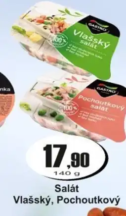 Adam Gastro Salát Vlašský, Pochoutkový nabídka