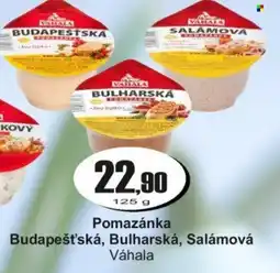 Adam Pomazánka Budapešť'ská, Bulharská, Salámová Váhala nabídka