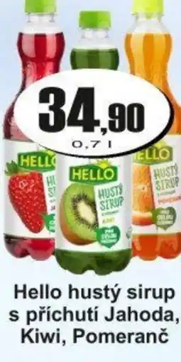 Adam Hello hustý sirup s příchutí Jahoda, Kiwi, Pomeranč nabídka