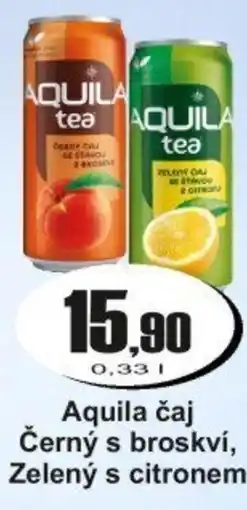 Adam Aquila čaj Černý s broskví, Zelený s citronem nabídka