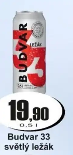 Adam Budvar 33 světlý ležák nabídka