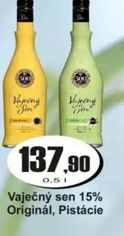 Adam Vaječný sen 15% Originál, Pistácie nabídka