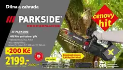 Lidl PARKSIDE 40V Aku prořezávací pila nabídka