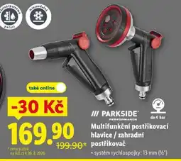 Lidl PARKSIDE Multifunkční postřikovací hlavice / zahradní postřikovač nabídka