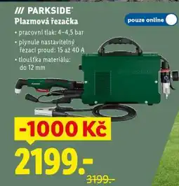 Lidl Parkside Plazmová řezačka nabídka