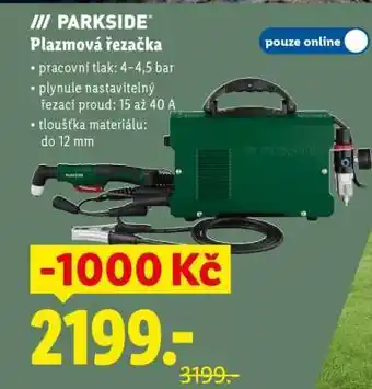 Parkside Plazmová řezačka