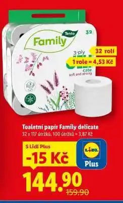 Lidl Toaletní papír Family delicate nabídka
