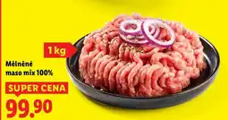Lidl Mleté maso mix 100% nabídka
