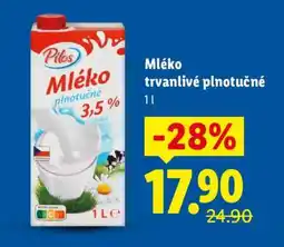 Lidl Pilos Mléko trvanlivé plnotučné nabídka