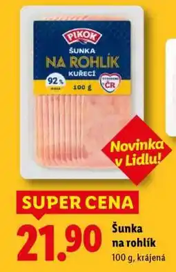 Lidl Šunka na rohlík nabídka