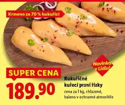 Lidl Kukuřičné kuřecí prsní řízky nabídka