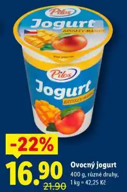 Lidl OVOCNÝ JOGURT nabídka