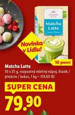 Lidl Matcha Latte nabídka