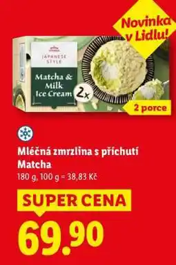Lidl Mléčná zmrzlina s příchutí Matcha nabídka