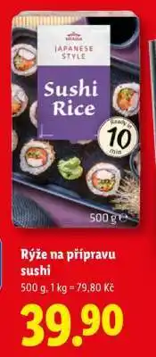 Lidl RÝŽE NA PŘÍPRAVU SUSHI nabídka